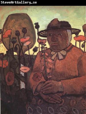 Paula Modersohn-Becker old Poorhouse Woman with a Glass Bottle (nn03)